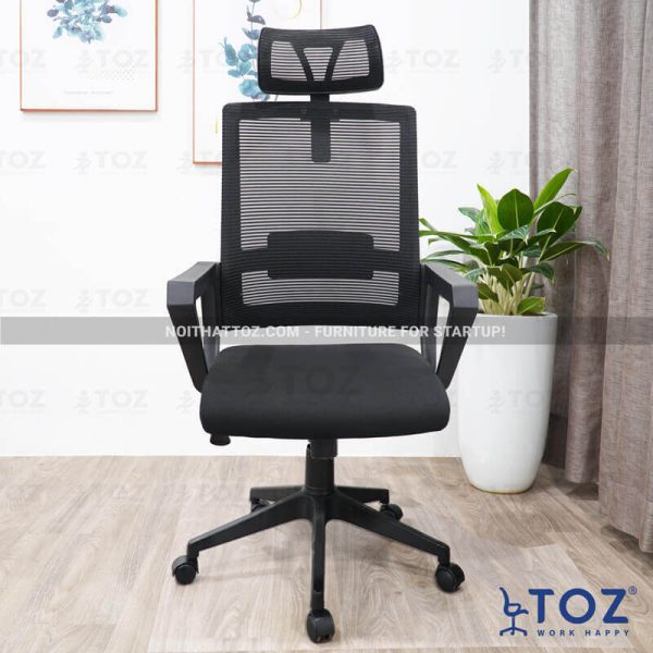 Ghế xoay thường được chú ý chất liệu ở phần nệm và phần tựa lưng