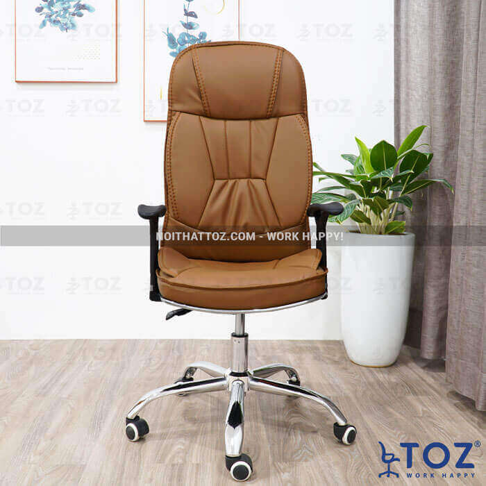 Ghế giám đốc da Elegant ZH409 12 ghe xoay da vang 2