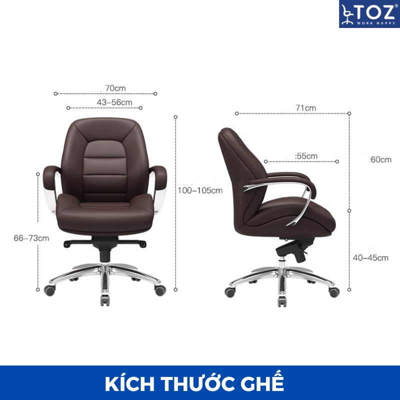 KICH THUOC GHE XOAY AMG 1