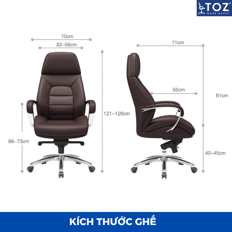 KICH THUOC GHE XOAY DA AMG35