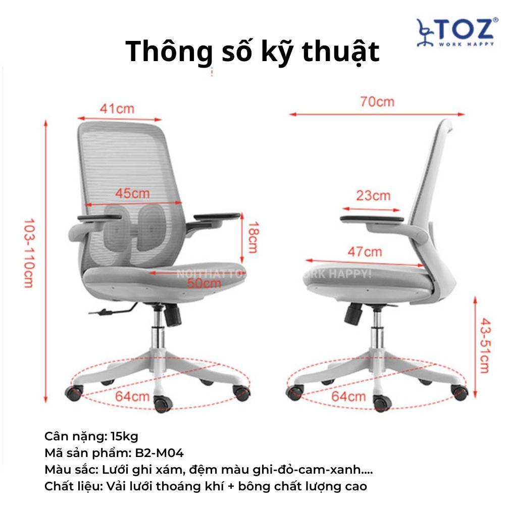 Ghế xoay cao cấp Brian B2-M04B 13 ghe cong thai hoc 1