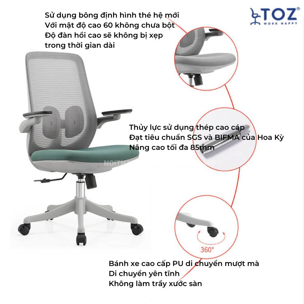 Ghế xoay cao cấp Brian B2-M04B 16 ghe cong thai hoc 41