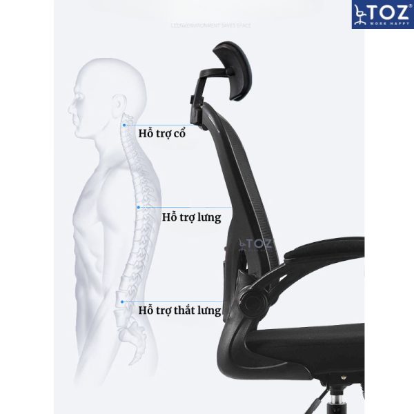 ghe xoay van phong tay gap TG068 4