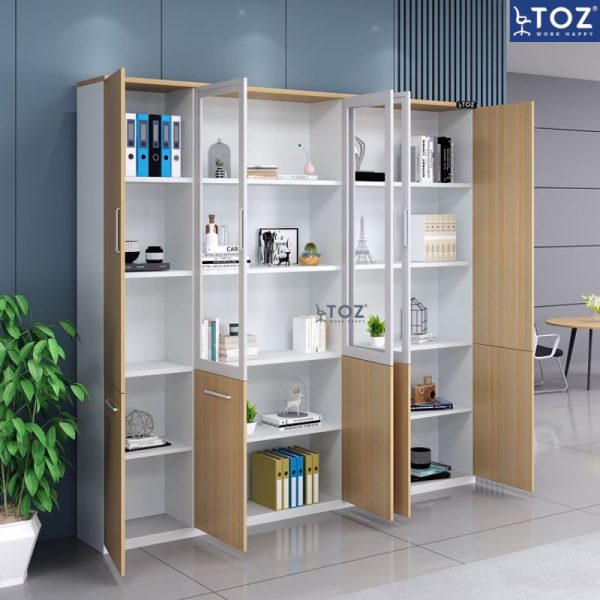 Tủ hồ sơ bằng gỗ hiện đại 2m THS03 1 tu ho so 5